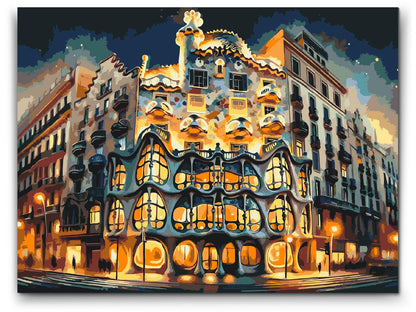 Paint by Numbers - Casa Batlló, Barcelona