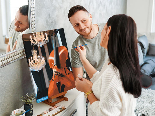 Paint by Numbers - Cello i salen