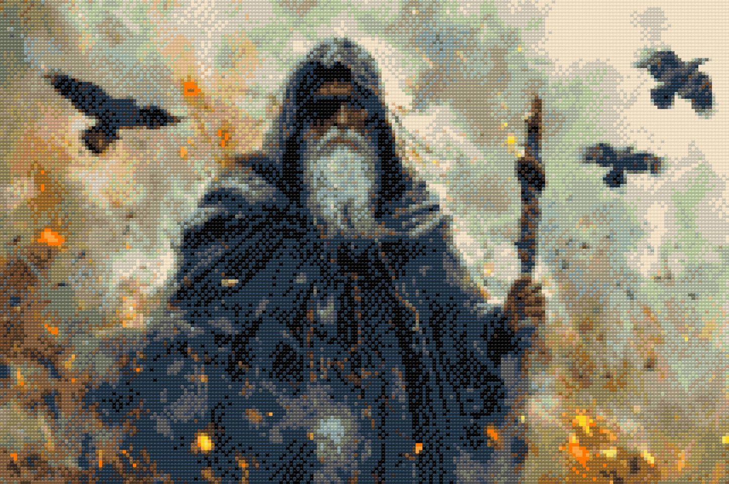 Diamond Painting - Odin – Gud for død, krig og magi