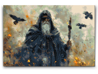 Diamond Painting - Odin – Gud for død, krig og magi