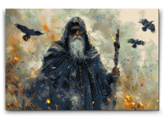 Diamond Painting - Odin – Gud for død, krig og magi