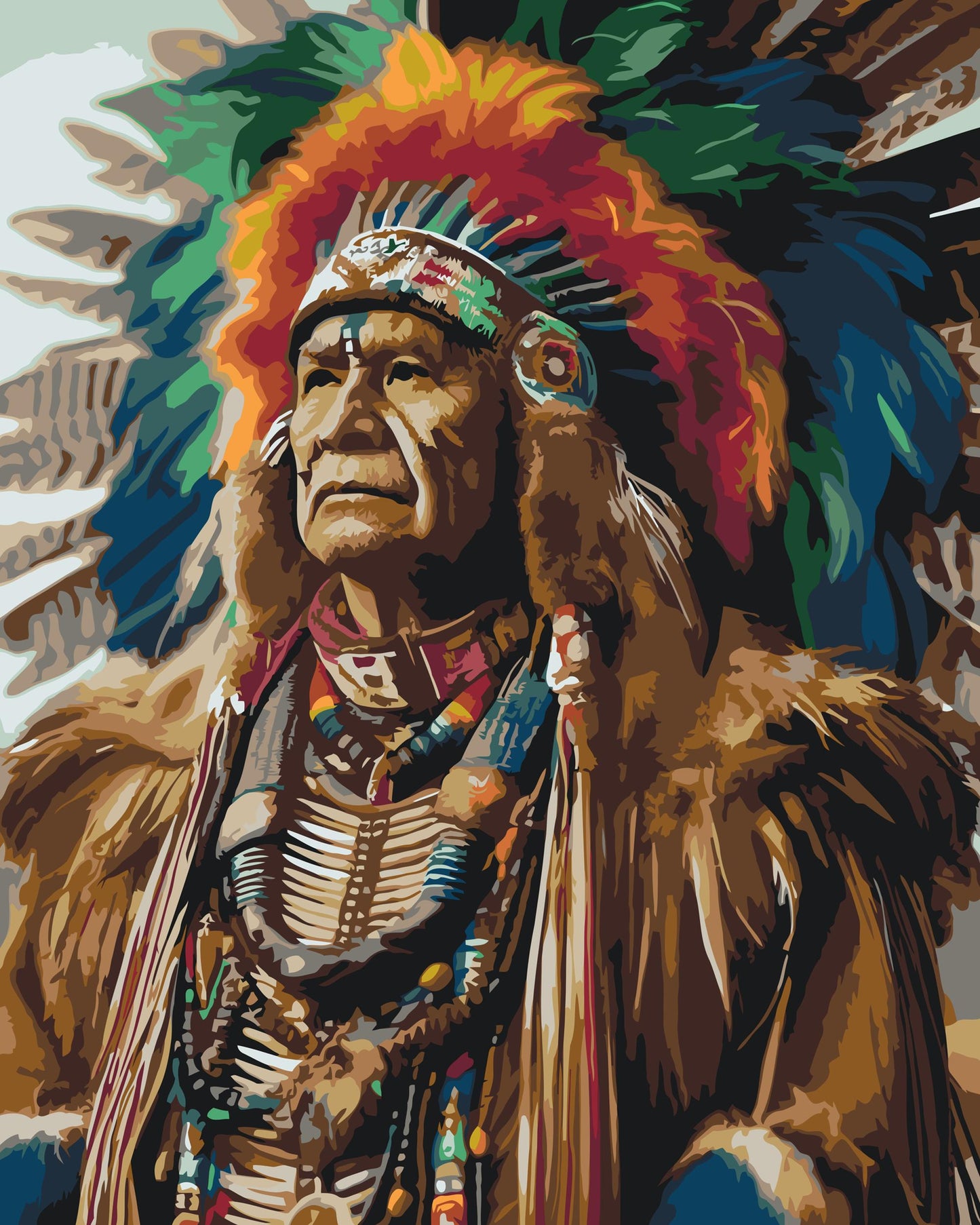 Paint by Numbers - Gammelindianer
