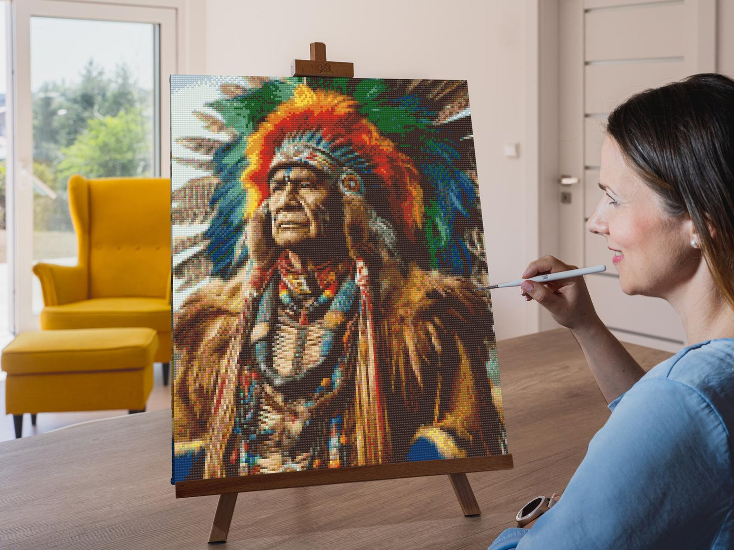 Diamond Painting - Gammelindianer