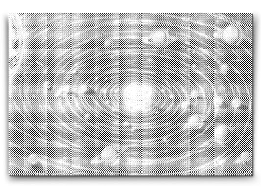 Mal-med-prikker -  Planeternes layout