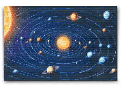 Diamond Painting - Planeternes layout