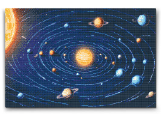 Diamond Painting - Planeternes layout