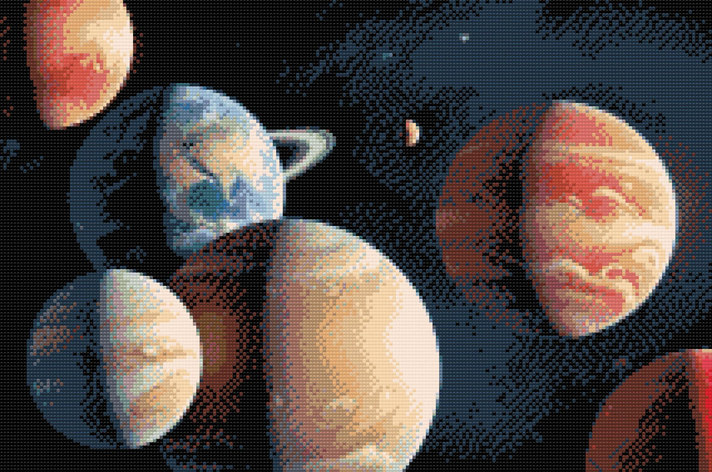 Diamond Painting - Planeter i rummet