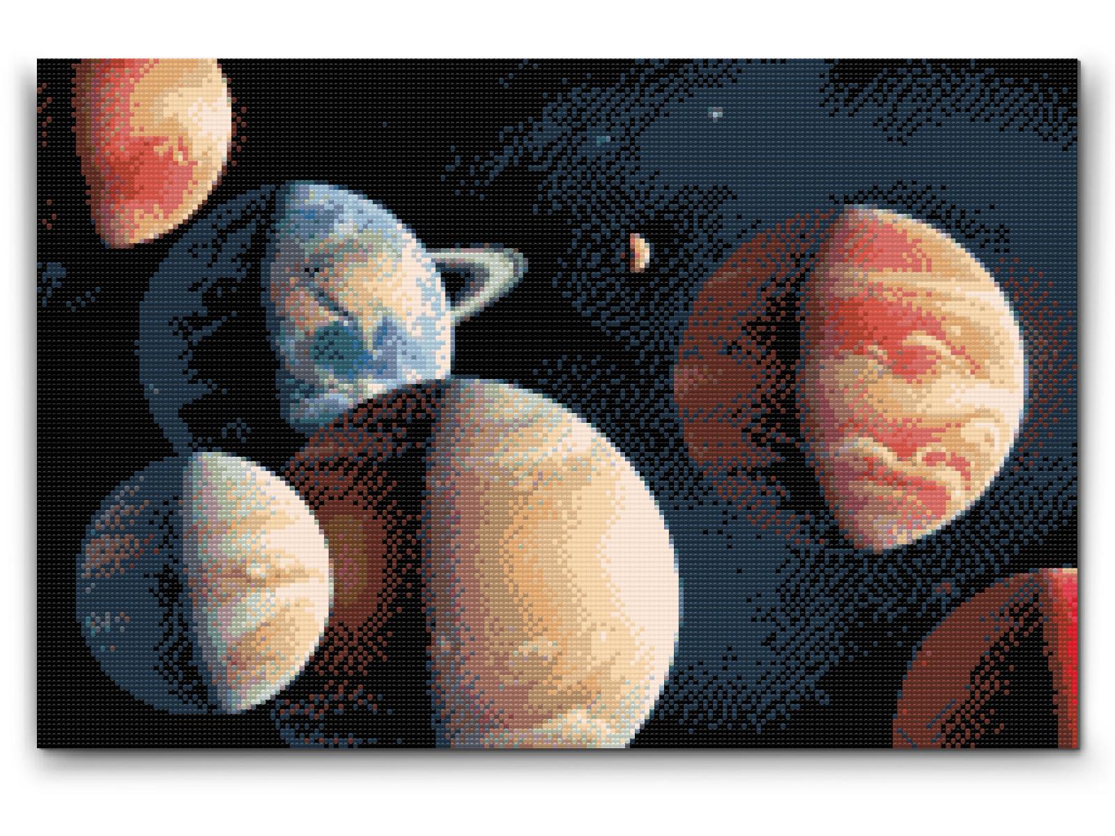 Diamond Painting - Planeter i rummet