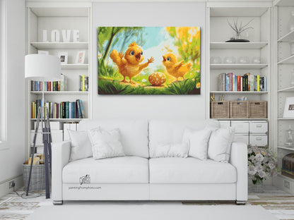 Diamond Painting - Syngende kyllinger