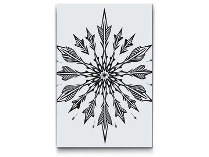 Paint by Numbers - Arrow Mandala