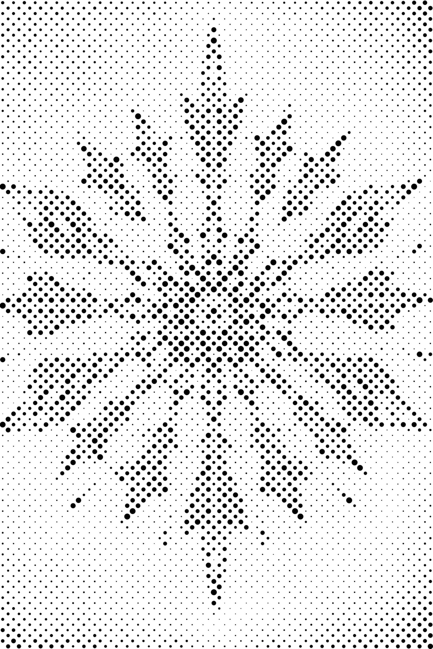 Mal-med-prikker -  Arrow Mandala