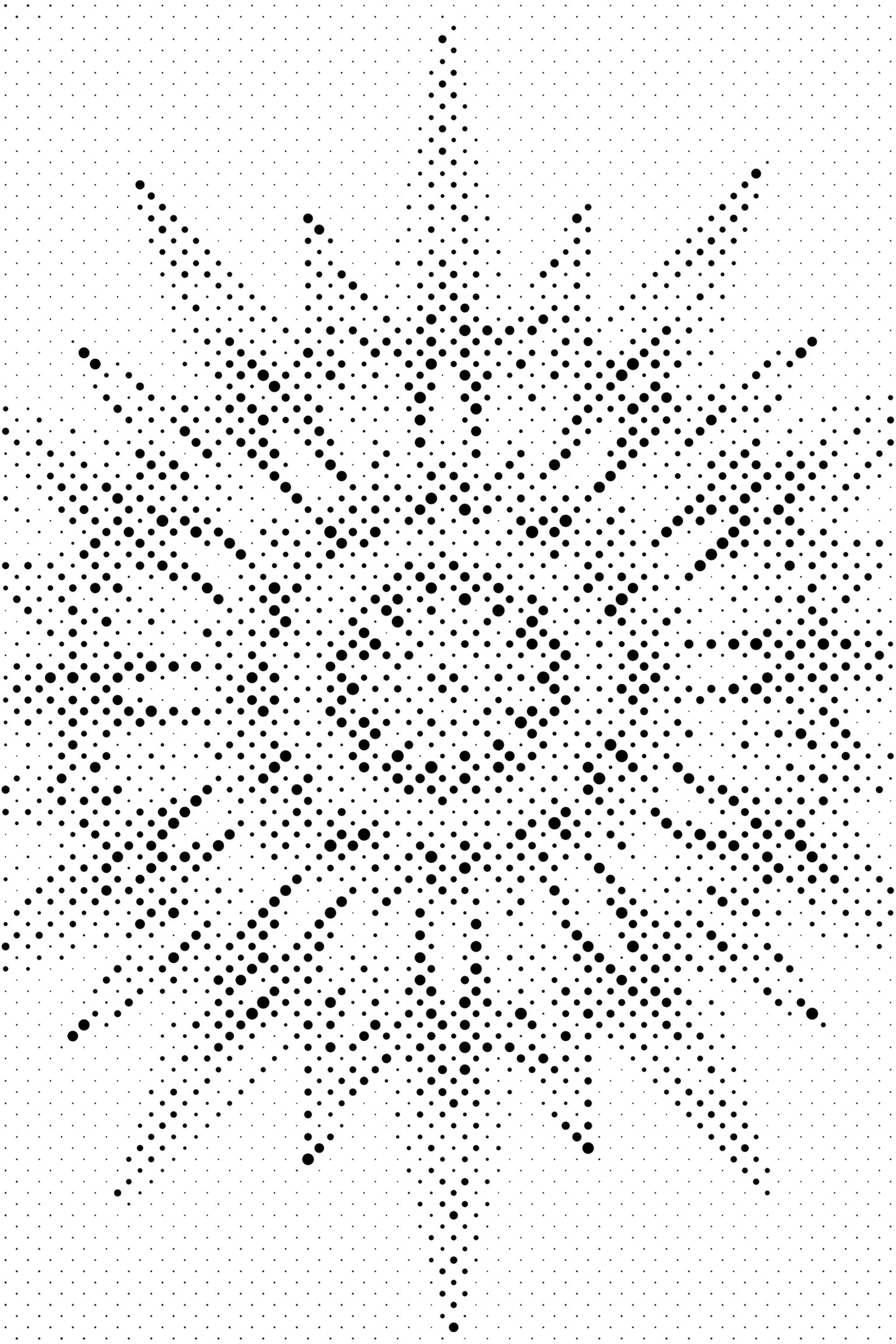 Mal-med-prikker -  Pigget Mandala
