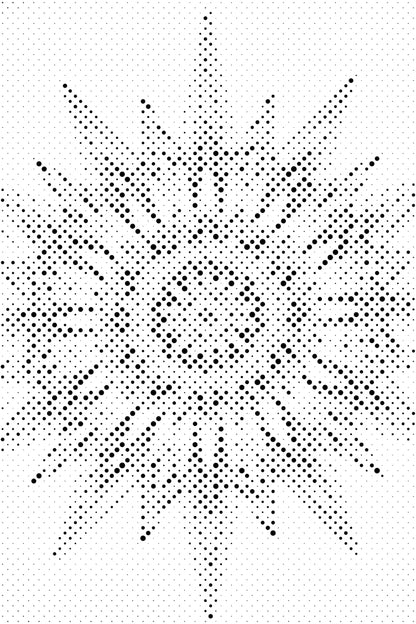 Mal-med-prikker -  Pigget Mandala
