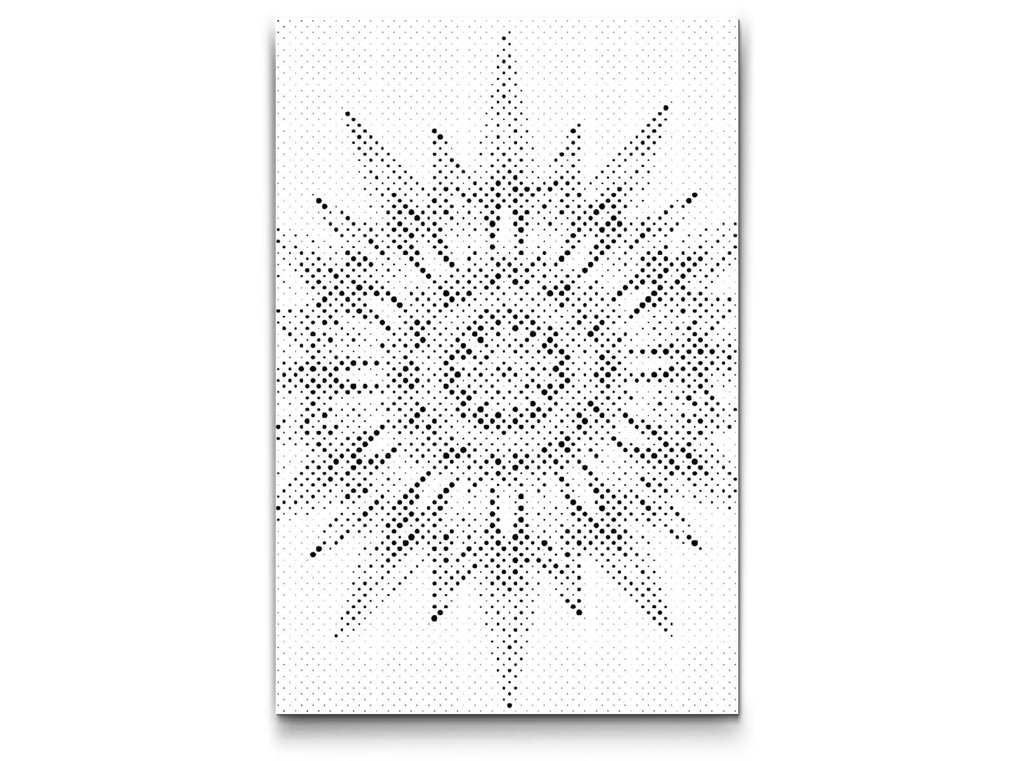 Mal-med-prikker -  Pigget Mandala
