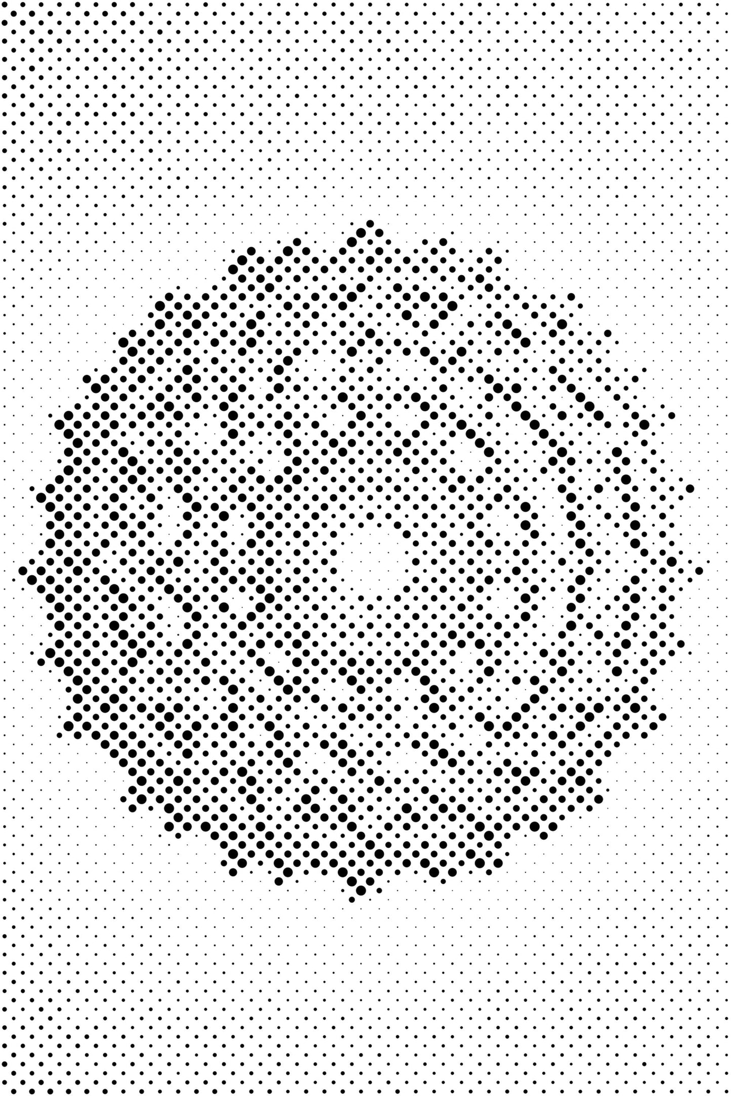 Mal-med-prikker -  Teknisk Mandala