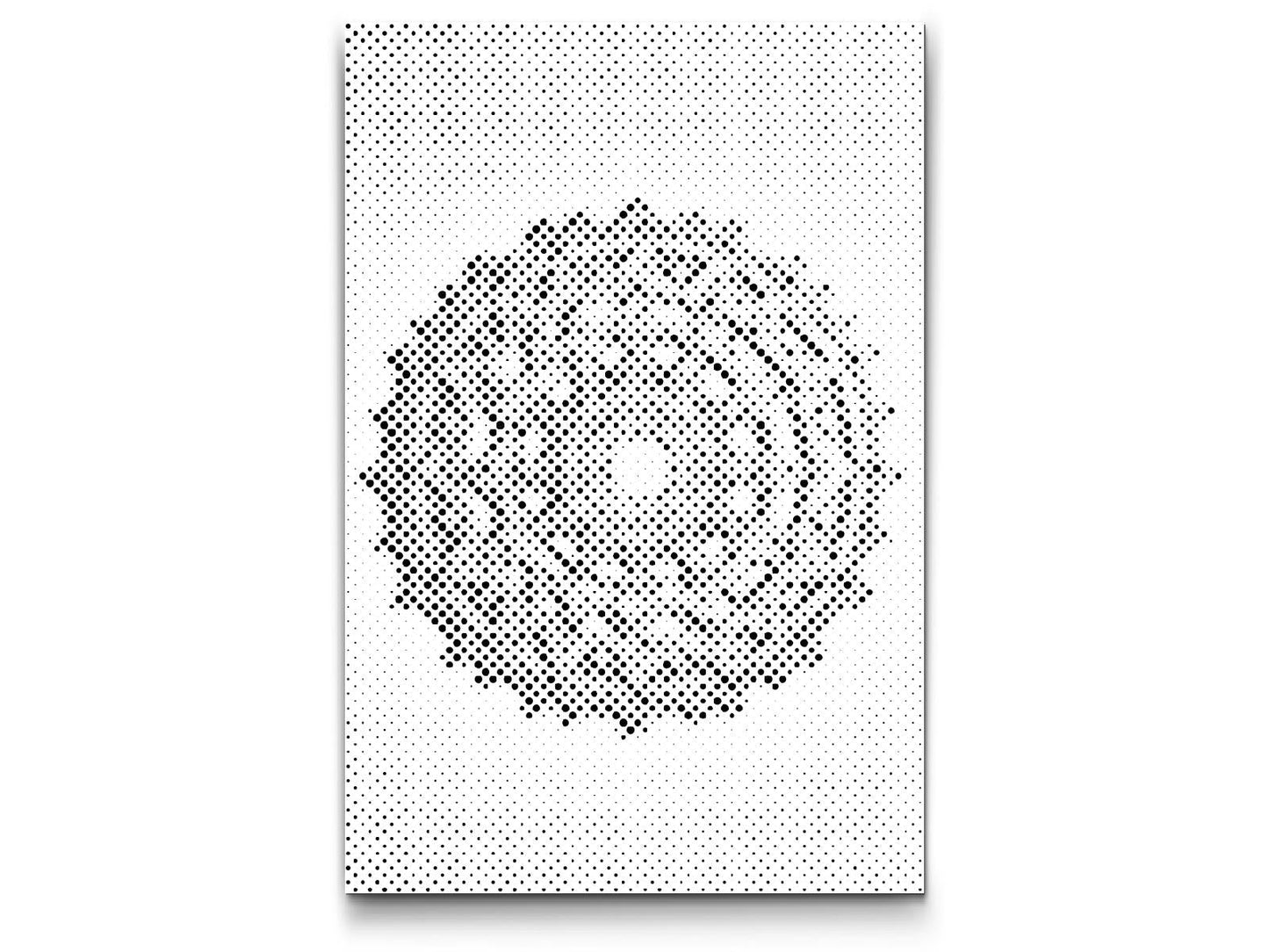 Mal-med-prikker -  Teknisk Mandala