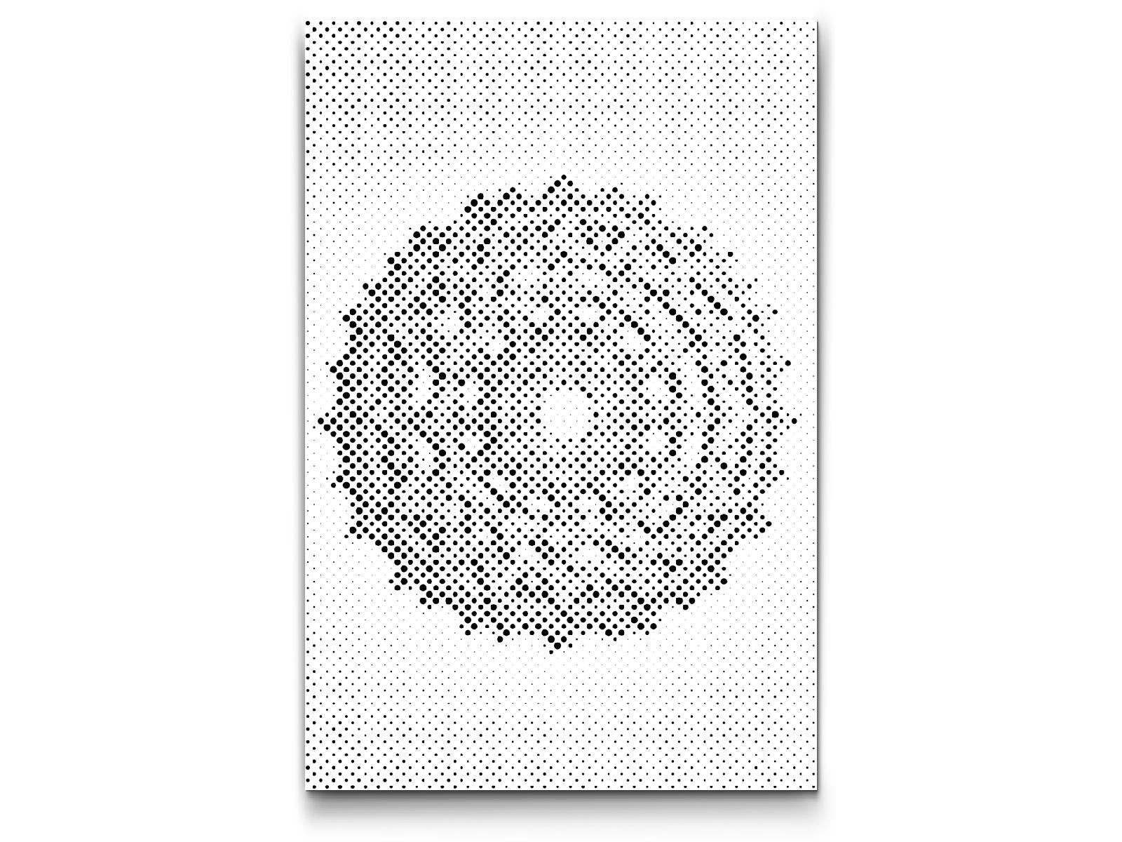 Mal-med-prikker -  Teknisk Mandala