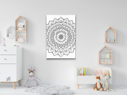 Mal-med-prikker -  Geometrisk Mandala