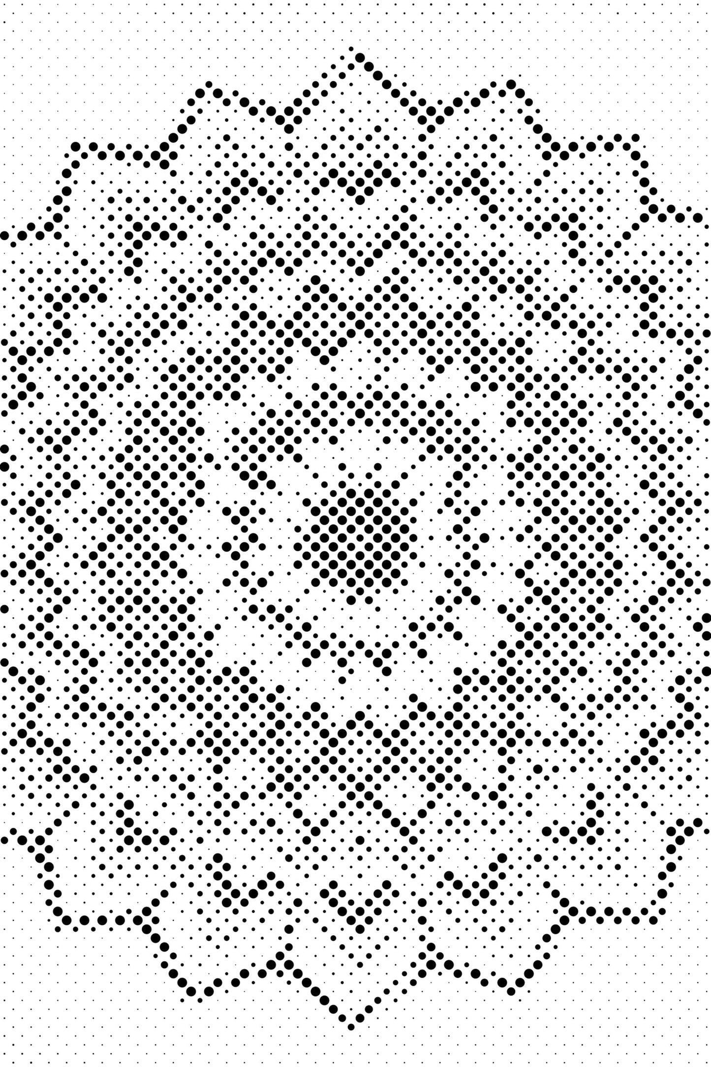 Mal-med-prikker -  Geometrisk Mandala