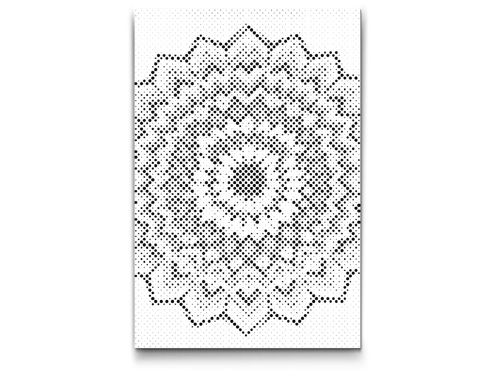 Mal-med-prikker -  Geometrisk Mandala