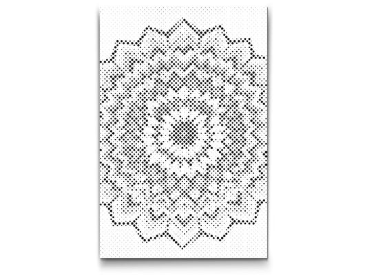 Mal-med-prikker -  Geometrisk Mandala