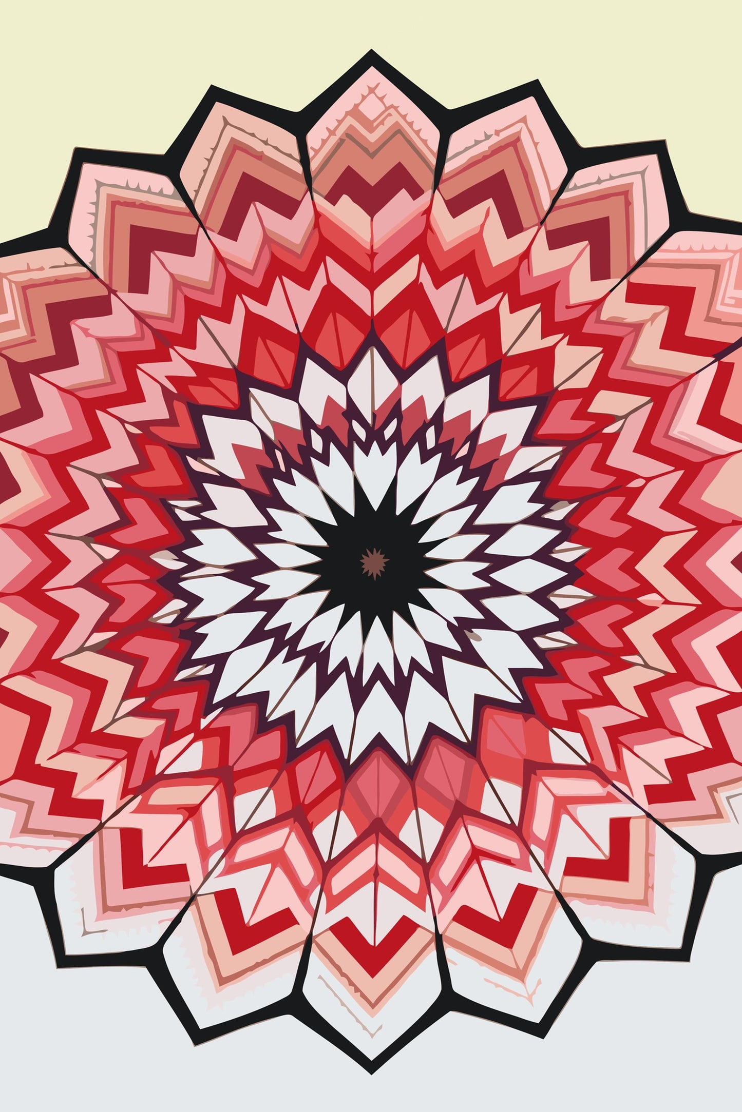 Paint by Numbers - Geometrisk Mandala