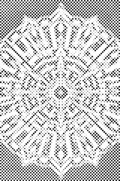 Mal-med-prikker -  Labyrint Mandala