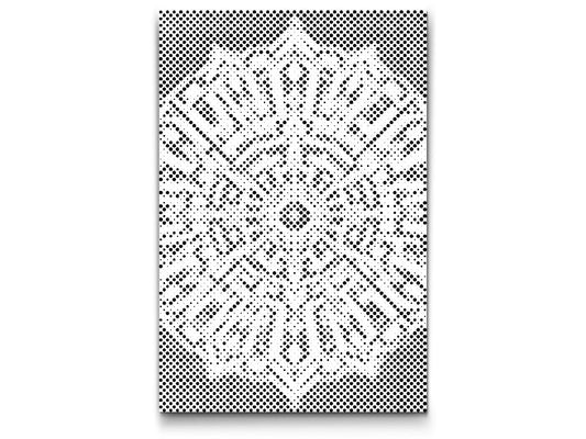 Mal-med-prikker -  Labyrint Mandala
