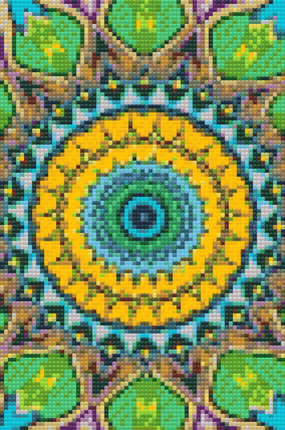 Diamond Painting - Mandala inspireret af naturen