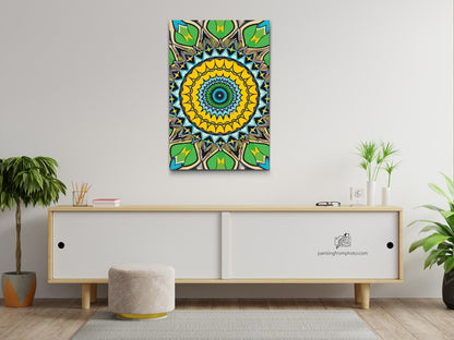Paint by Numbers - Mandala inspireret af naturen