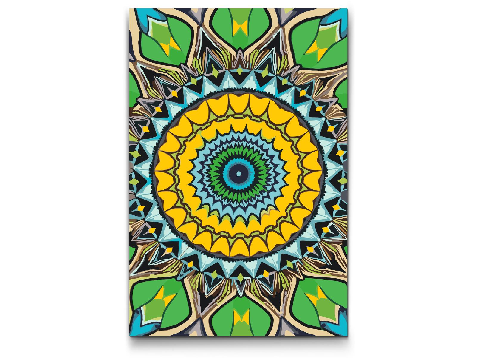 Paint by Numbers - Mandala inspireret af naturen