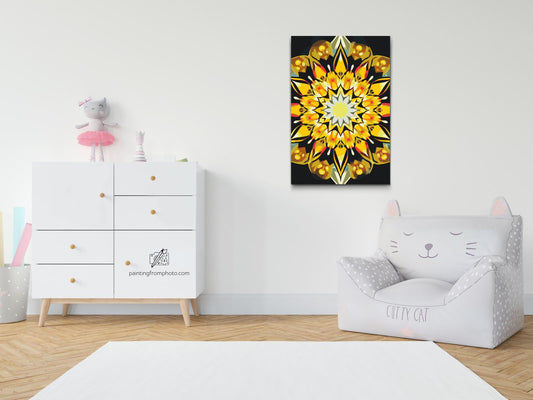 Paint by Numbers - Mandala i solfarver