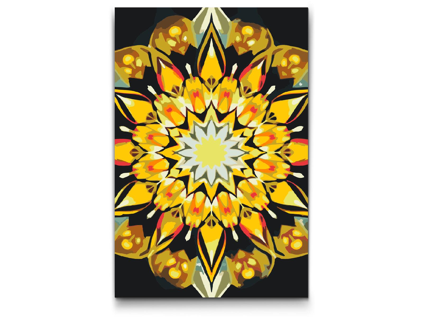 Paint by Numbers - Mandala i solfarver