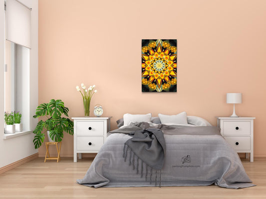 Diamond Painting - Mandala i solfarver