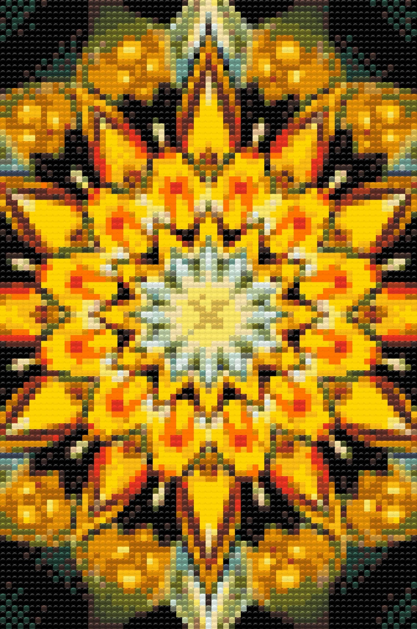 Diamond Painting - Mandala i solfarver