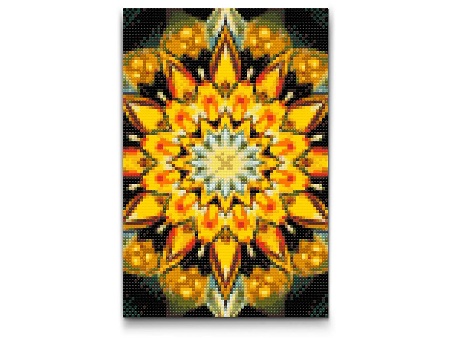 Diamond Painting - Mandala i solfarver