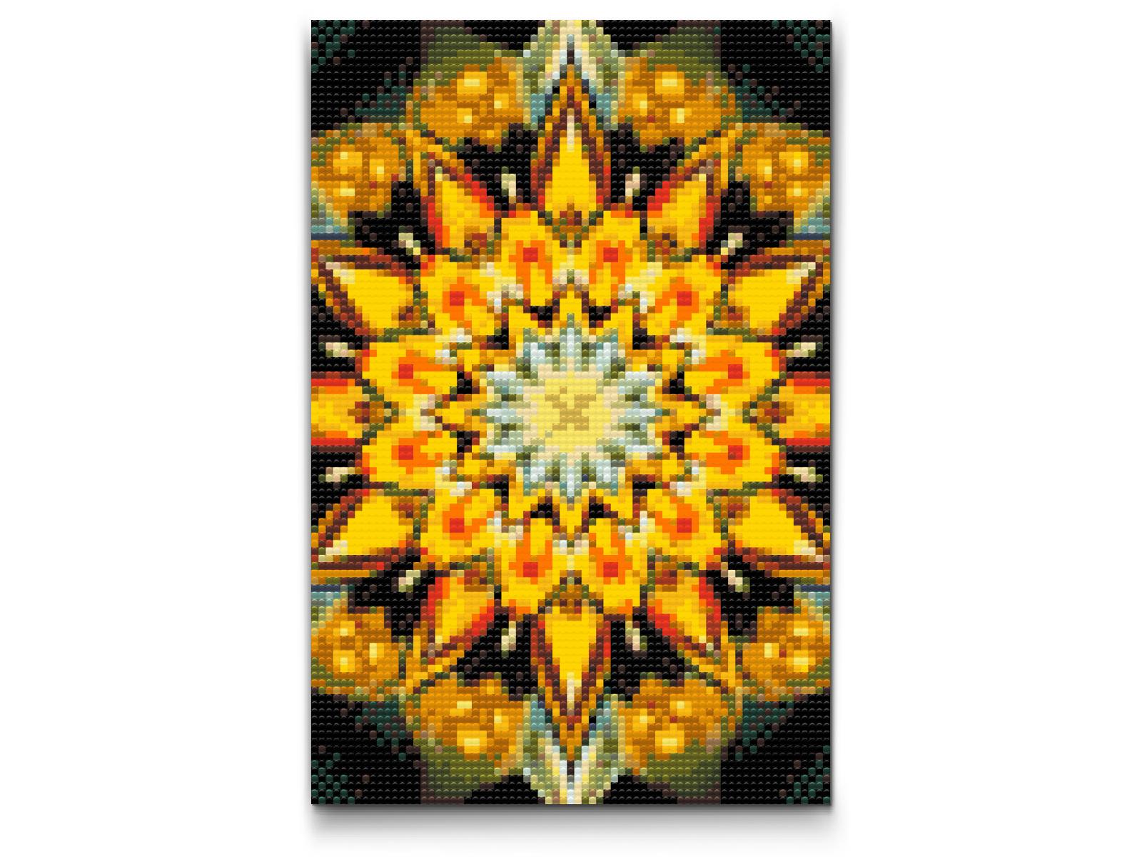 Diamond Painting - Mandala i solfarver