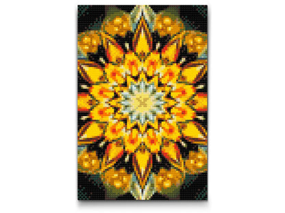 Diamond Painting - Mandala i solfarver