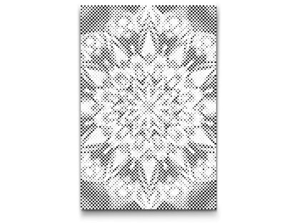 Mal-med-prikker -  Mandala i solfarver