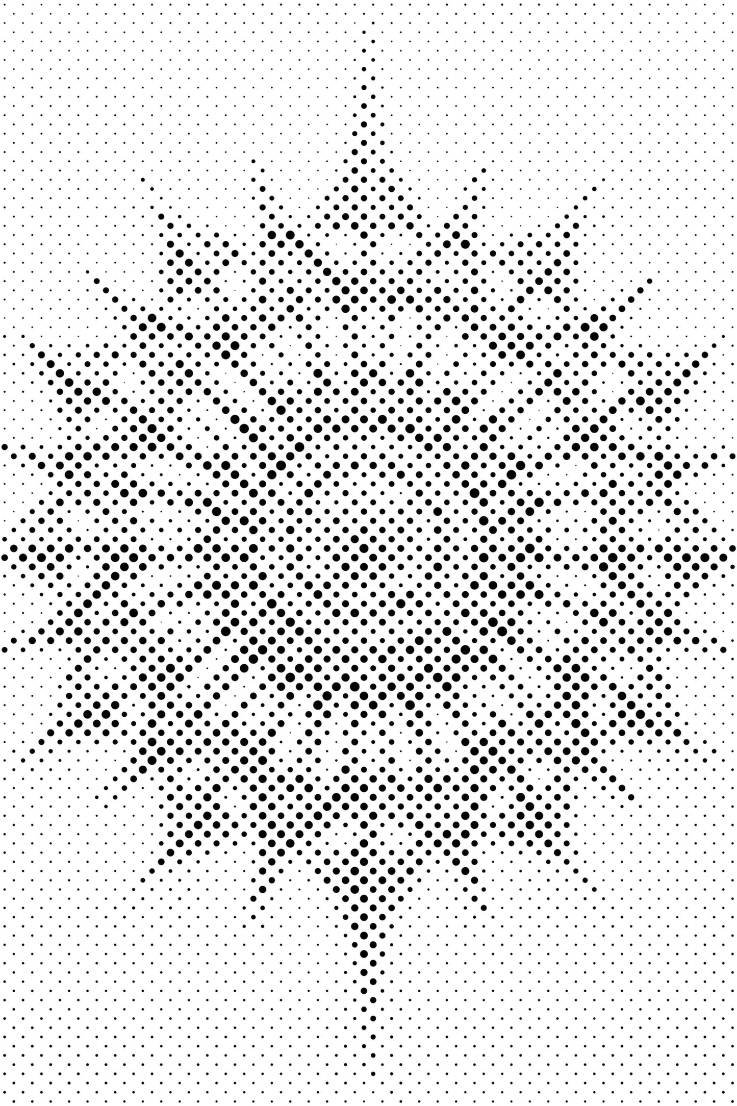 Mal-med-prikker -  Minimalistisk Mandala
