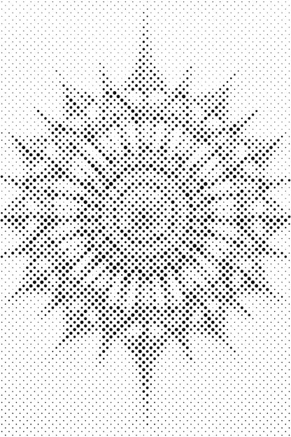 Mal-med-prikker -  Minimalistisk Mandala