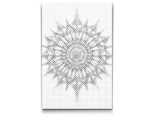 Mal-med-prikker -  Minimalistisk Mandala