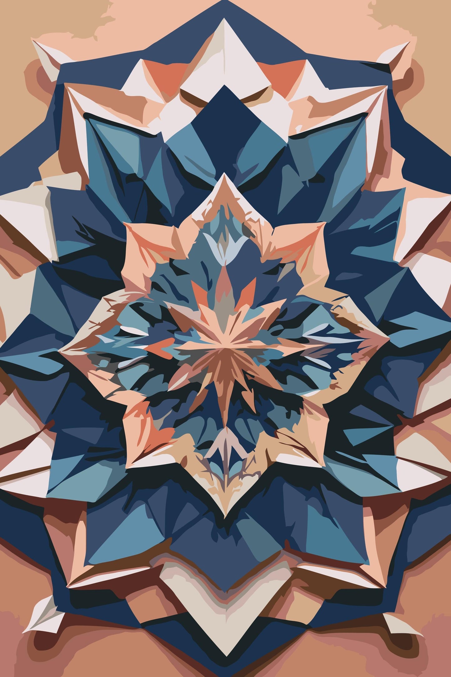 Paint by Numbers - Origami Mandala