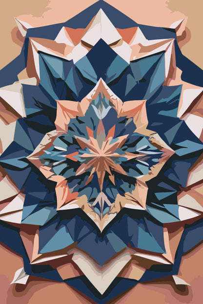 Paint by Numbers - Origami Mandala