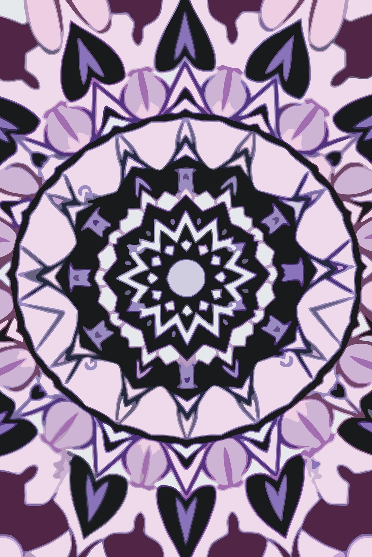 Paint by Numbers - Lilla Mandala