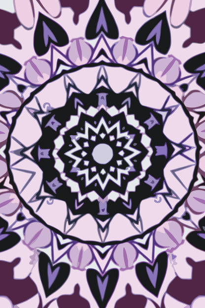 Paint by Numbers - Lilla Mandala