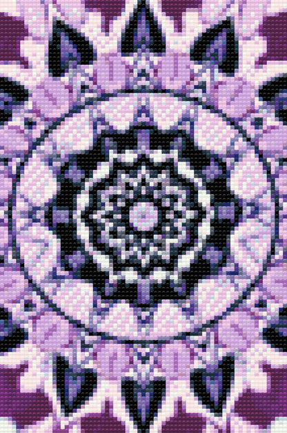 Diamond Painting - Lilla Mandala