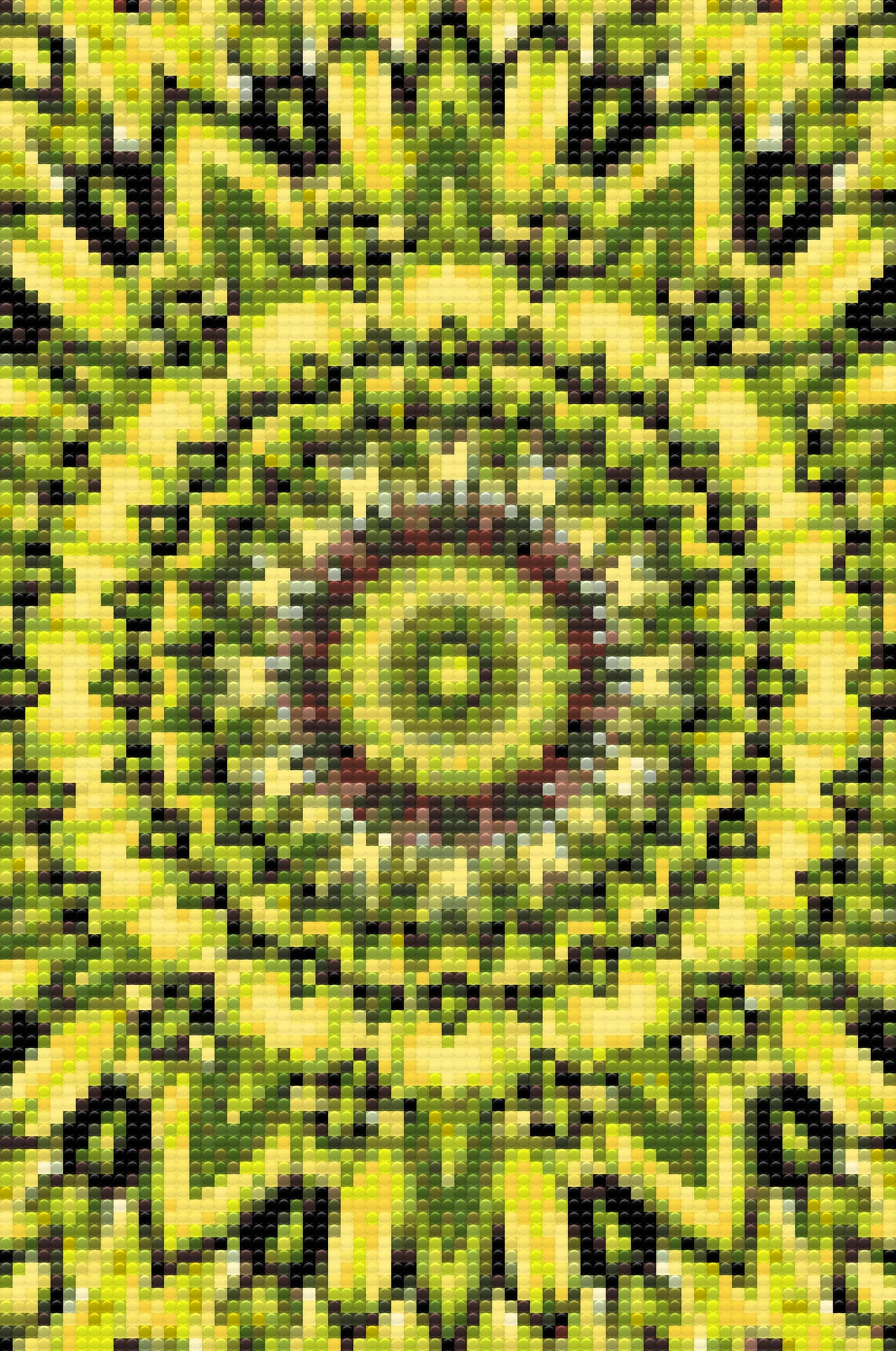 Diamond Painting - Gul-sort Mandala