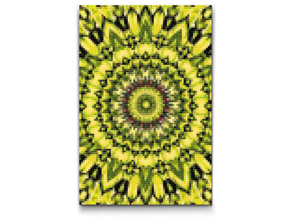 Diamond Painting - Gul-sort Mandala