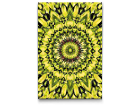 Diamond Painting - Gul-sort Mandala